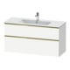 Duravit Meuble sous lavabo D-Neo 121x46,2 cm, blanc brillant, 1 porte, 1 tiroir-1