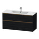 Duravit Meuble sous-lavabo D-Neo 121x46,2 cm, blanc brillant, 1 porte, 1 tiroir-1