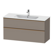 Duravit Meuble sous lavabo D-Neo 121x46,2 cm, blanc brillant, 1 porte, 1 tiroir-1