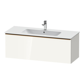 Duravit Meuble sous lavabo D-Neo 121x46,2 cm, blanc brillant, 1 tiroir, suspendu