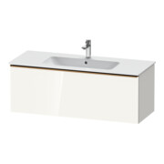 Duravit Meuble sous lavabo D-Neo 121x46,2 cm, blanc brillant, 1 tiroir, suspendu