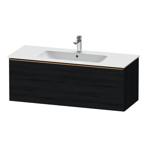 Duravit Meuble sous-lavabo D-Neo 121x46,2 cm, blanc brillant/oeuf, 1 tiroir, suspendu