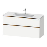 Duravit Meuble sous-lavabo D-Neo 121x46,2 cm, blanc/gris, 1 porte, 1 tiroir