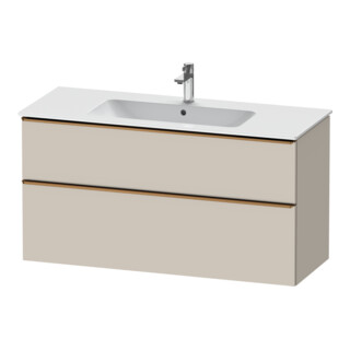 Duravit Meuble sous lavabo D-Neo 121x46,2 cm, blanc mat, 1 porte, 1 tiroir