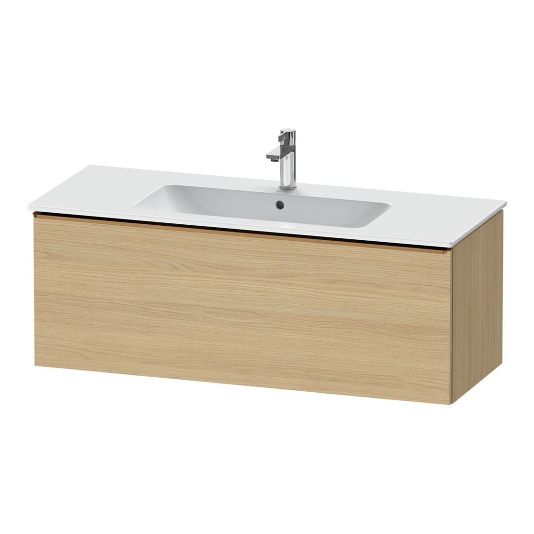 Duravit Meuble sous-lavabo D-Neo 121x46,2 cm, blanc mat, 1 tiroir, suspendu