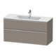 Duravit Meuble sous lavabo D-Neo 121x46,2 cm, ch/Bas m, 1 tiroir, 1 coulissant-1