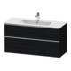 Duravit Meuble sous-lavabo D-Neo 121x46,2 cm, ch/blanc, 1 tiroir, 1 coulissant-1