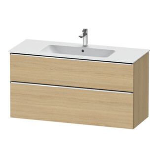 Duravit Meuble sous lavabo D-Neo 121x46,2 cm, ch/Ei N, 1 tiroir, 1 coulissant