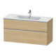 Duravit Meuble sous lavabo D-Neo 121x46,2 cm, ch/Ei N, 1 tiroir, 1 coulissant-1