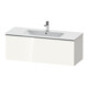 Duravit Meuble sous lavabo D-Neo 121x46,2 cm, chr/blc brillant, 1 tiroir, suspendu-1