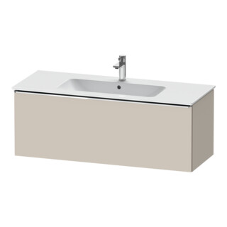 Duravit Meuble sous-lavabo D-Neo 121x46,2 cm, chrome/taupe, 1 tiroir, suspendu