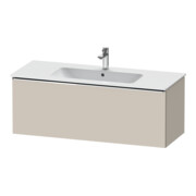 Duravit Meuble sous-lavabo D-Neo 121x46,2 cm, chrome/taupe, 1 tiroir, suspendu