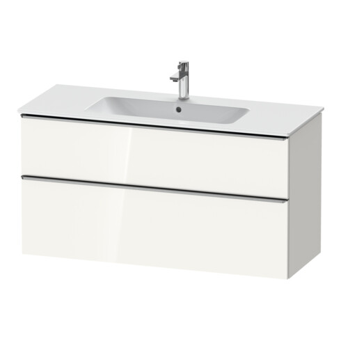 Duravit Meuble sous-lavabo D-Neo 121x46,2 cm, ES blanc/gris, 1 porte, 1 tiroir