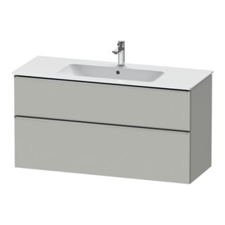 Duravit Meuble sous-lavabo D-Neo 121x46,2 cm, ES chêne/gris, 1 porte, 1 tiroir