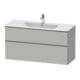 Duravit Meuble sous-lavabo D-Neo 121x46,2 cm, ES chêne/gris, 1 porte, 1 tiroir-1