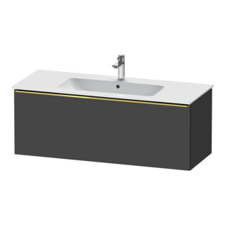 Duravit Meuble sous-lavabo D-Neo 121x46,2 cm, gris mat, 1 tiroir, suspendu