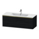 Duravit Meuble sous lavabo D-Neo 121x46,2 cm, gris perle/blanc œuf, 1 tiroir, suspendu-1