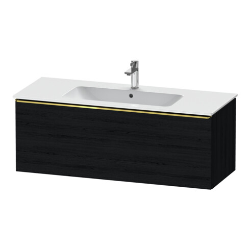 Duravit Meuble sous lavabo D-Neo 121x46,2 cm, gris perle/blanc œuf, 1 tiroir, suspendu