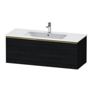 Duravit Meuble sous lavabo D-Neo 121x46,2 cm, gris perle/blanc œuf, 1 tiroir, suspendu