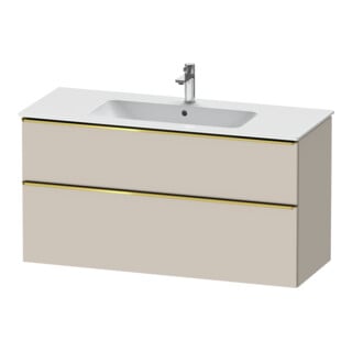 Duravit Meuble sous-lavabo D-Neo 121x46,2 cm, gris pol/Taupe m, 1 porte, 1 tiroir