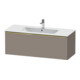 Duravit Meuble sous-lavabo D-Neo 121x46,2 cm, gris poli/Bas ma, 1 tiroir, suspendu-1