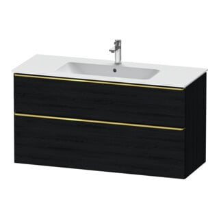 Duravit Meuble sous-lavabo D-Neo 121x46,2 cm, gris poli/ivoire, 1 porte, 1 tiroir