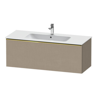 Duravit Meuble sous lavabo D-Neo 121x46,2 cm, gris poli/lin, 1 tiroir, suspendu