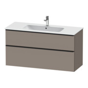 Duravit Meuble sous-lavabo D-Neo 121x46,2 cm, noir/Bas m, 1 tiroir, 1 coulissant