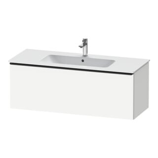 Duravit Meuble sous-lavabo D-Neo 121x46,2 cm, noir/blanc mat, 1 tiroir, suspendu