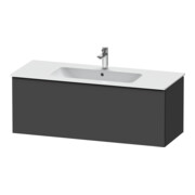 Duravit Meuble sous lavabo D-Neo 121x46,2 cm, noir/Grap ma, 1 tiroir, suspendu