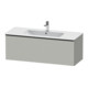 Duravit Meuble sous lavabo D-Neo 121x46,2 cm, noir/gris mat, 1 tiroir, suspendu-1