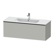 Duravit Meuble sous lavabo D-Neo 121x46,2 cm, noir/gris mat, 1 tiroir, suspendu