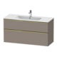 Duravit Meuble sous-lavabo D-Neo 121x46,2cm, gris poli/Bas m, 1 porte, 1 tiroir-1