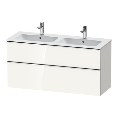 Duravit Meuble sous-lavabo D-Neo 128x46,2 cm, 1 porte, 1 tiroir, chr/blc hlc