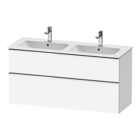 Duravit Meuble sous-lavabo D-Neo 128x46,2 cm, 1 porte, 1 tiroir, chr/blc ma