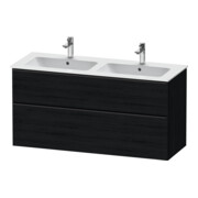 Duravit Meuble sous-lavabo D-Neo 128x46,2 cm, 1 porte, 1 tiroir, noir/anthracite-1