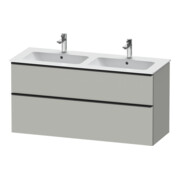 Duravit Meuble sous-lavabo D-Neo 128x46,2 cm, 1 porte, 1 tiroir, noir/gris mat
