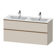Duravit Meuble sous-lavabo D-Neo 128x46,2 cm, 1 porte, 1 tiroir, taupe mat