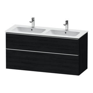 Duravit Meuble sous-lavabo D-Neo 128x46,2 cm, 1 tiroir, 1 porte, chêne noir mat