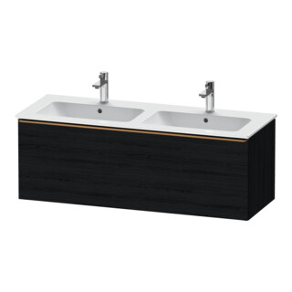 Duravit Meuble sous lavabo D-Neo 128x46,2x44 cm, 1 tiroir, chêne noir