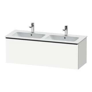 Duravit Meuble sous-lavabo D-Neo 128x46,2x44 cm, 1 tiroir, noir/blanc ma