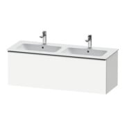 Duravit Meuble sous-lavabo D-Neo 128x46,2x44 cm, 1 tiroir, suspendu, blanc mat/bois