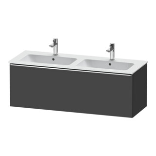 Duravit Meuble sous lavabo D-Neo 128x46,2x44 cm, 1 tiroir, suspendu, chr/Grap ma