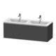 Duravit Meuble sous lavabo D-Neo 128x46,2x44 cm, 1 tiroir, suspendu, chr/Grap ma-1