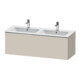 Duravit Meuble sous lavabo D-Neo 128x46,2x44 cm, 1 tiroir, suspendu, chr/taupe-1