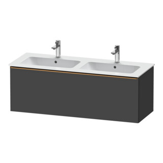 Duravit Meuble sous-lavabo D-Neo 128x46,2x44 cm, 1 tiroir, wd, b chêne/graphite ma