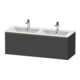 Duravit Meuble sous-lavabo D-Neo 128x46,2x44 cm, 1 tiroir, wd, b chêne/graphite ma-1