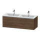Duravit Meuble sous-lavabo D-Neo 128x46,2x44 cm, 1 tiroir, wd, ES chêne foncé-1