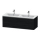 Duravit Meuble sous lavabo D-Neo 128x46,2x44 cm, 1 tiroir, wd, ES chêne noir-1
