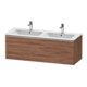 Duravit Meuble sous-lavabo D-Neo 128x46,2x44cm, 1 tiroir, suspendu, chr/noisette Nat-1